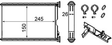 MAHLE Wärmetauscher Innenraumheizung AH 242 000S für BMW X1 X3 E87 E91 E90 3er