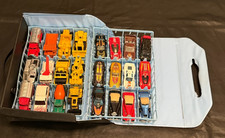 Vintage 70s  80s Hot Wheels  Matchbox Cars - LOT Of 24 In Carrying Case - 1/64