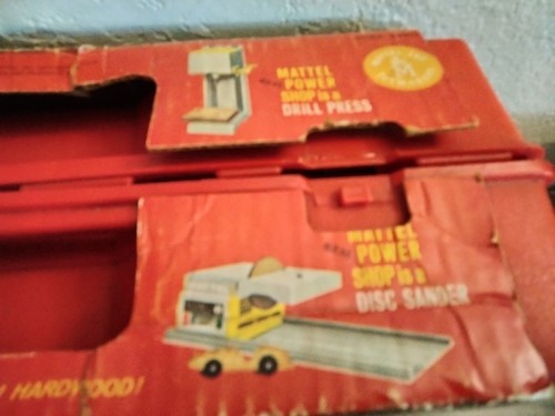 Vintage 1964 Mattel Real Power Shop Woodworking Jr. Power Tool w/Case ~ Tested!! - Picture 4 of 13