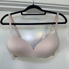 Maidenform Bra Womens Large light pink Smooth Padded Underwire Adjustable Straps