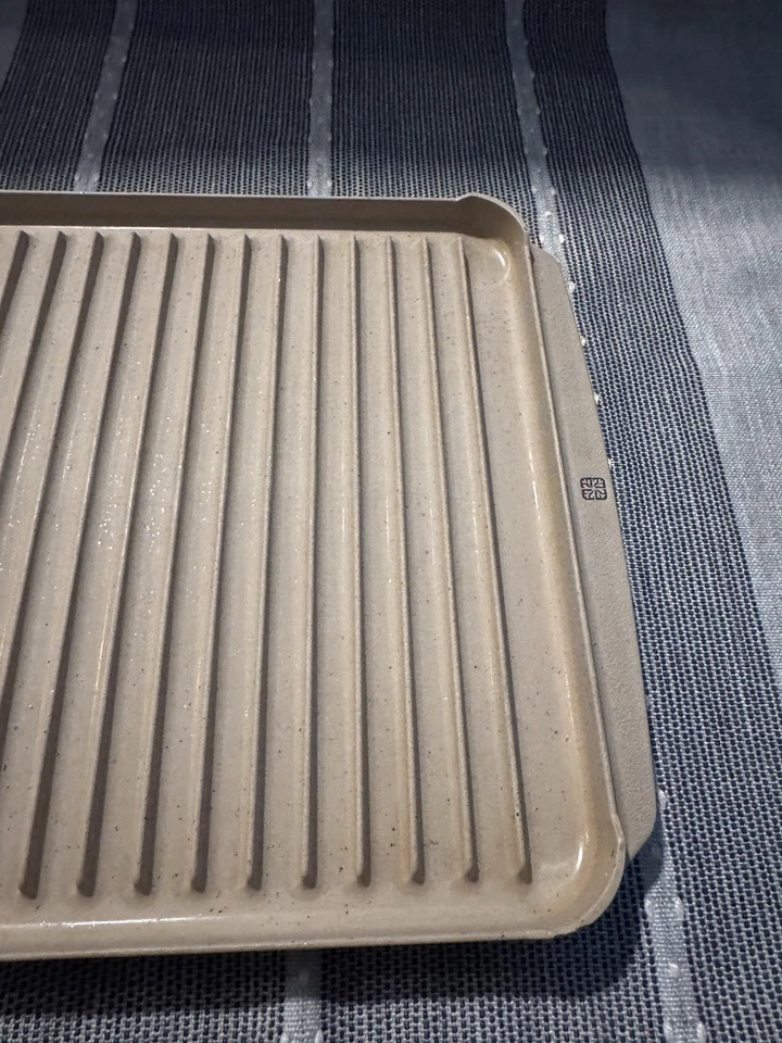 Bandeja de asador de carne de tocino reversible vintage LITTONWARE 39437 uso en microondas Foto 3 de 4