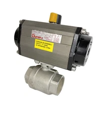 DuraValve Durair II Pneumatic Valve Actuator w/ Stainless 2 In Ball Valve AS2117