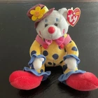 TY Beanie Babies - JUGGLES The Retired 6" Clown Bear (Vintage 2004-2005)