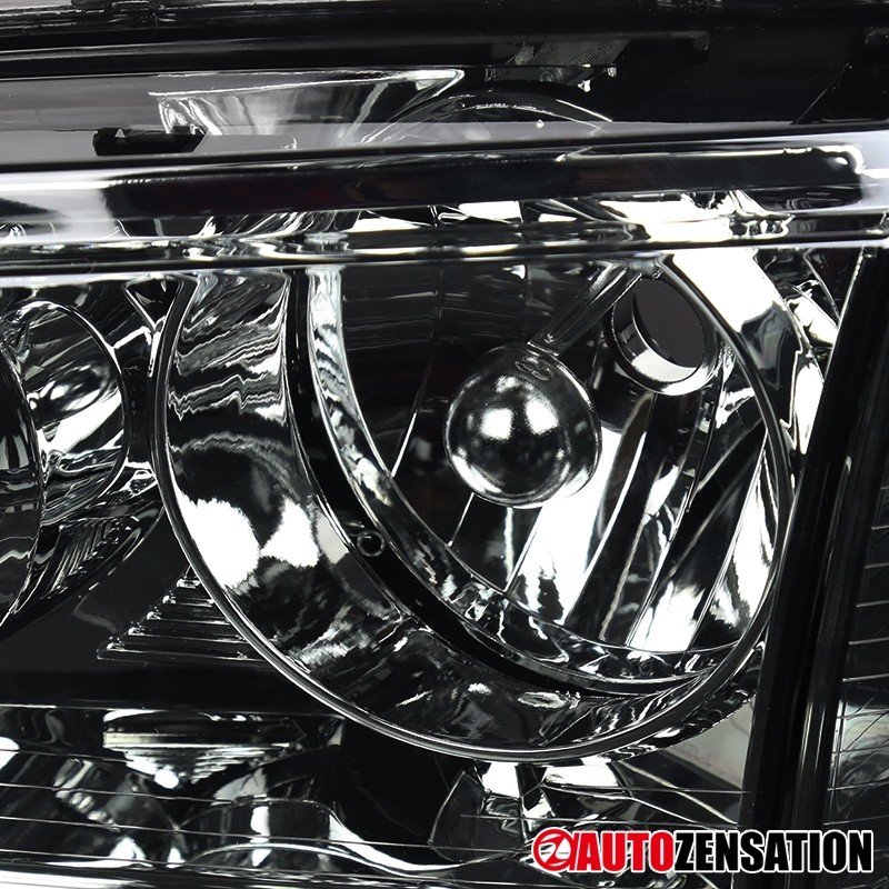 Fit 2006-2010 Dodge Charger Smoke Lens Headlights+Corner Turn Signal Lamps Pair
