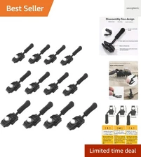 Zipper Repair Kit: 12pcs Quick Install Detachable Pulls in 3 Sizes for Easy R...