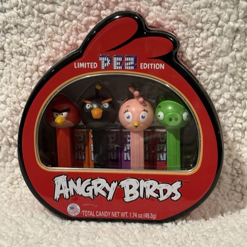 Pez ANGRY BIRDS Limited Edition Tin Gift Set Dispensers Factory Sealed NEW