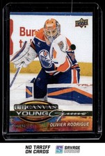 2025-26 Upper Deck UD Canvas Young Guns Olivier Rodrigue #C-115 Edmonton Oilers