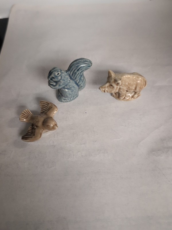 Wade Whimsies American Animals First Series Wild Boar, Bird, And Squirrel
