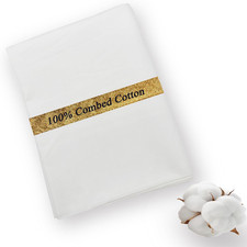 1.5 Yard White Cotton Fabric,100 Cotton Poplin Fabric by the Yard in Solid Colo