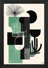 Abstract Desert Landscape Framed Wall Art Poster Canvas Print Picture