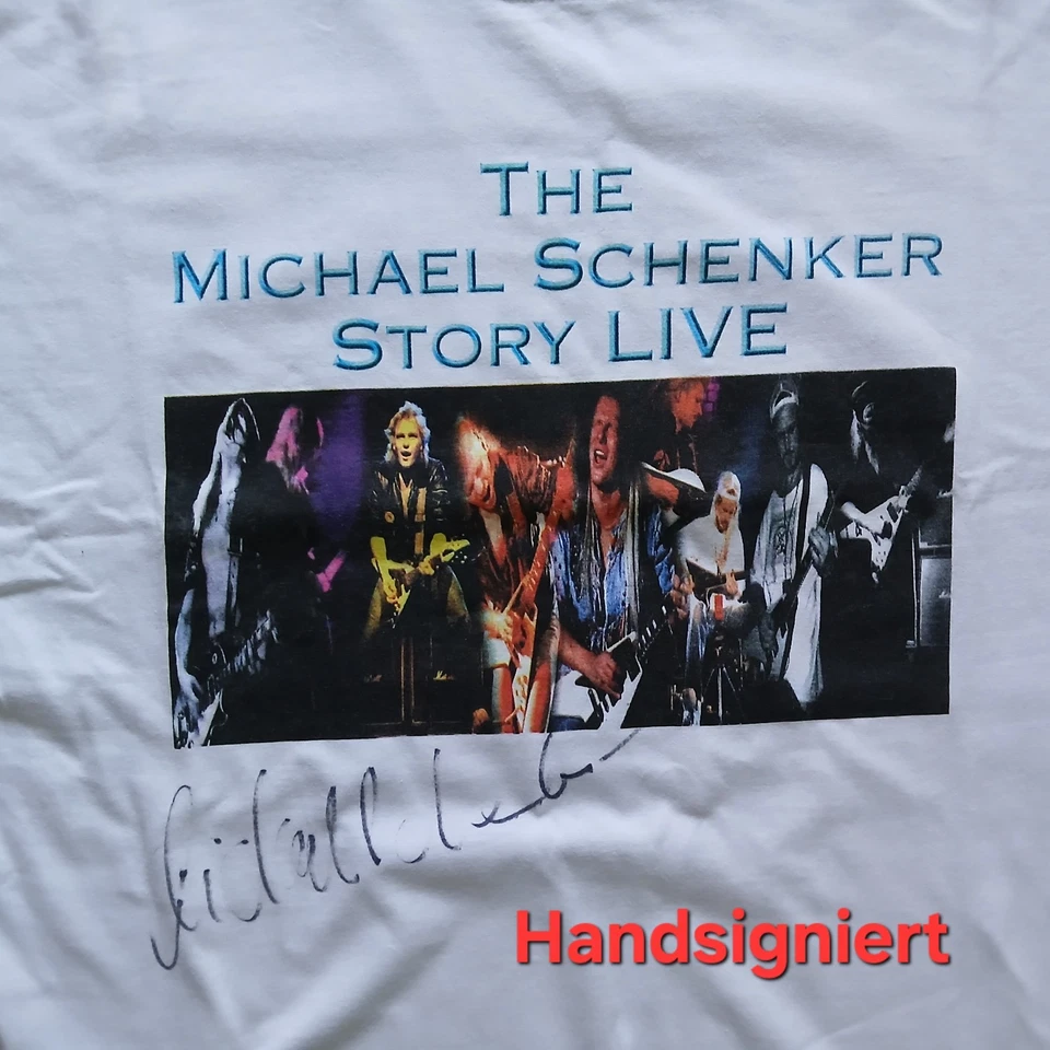 The Michael Schenker Story Live / Handsigniert T-Shirt RARE wie Neu 100% - Bild 2 von 4