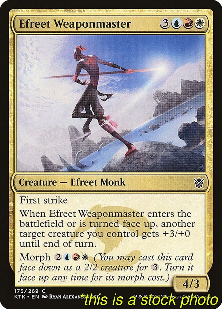 Magic Efreet Weaponmaster Khans of Tarkir 175 Lightly Played