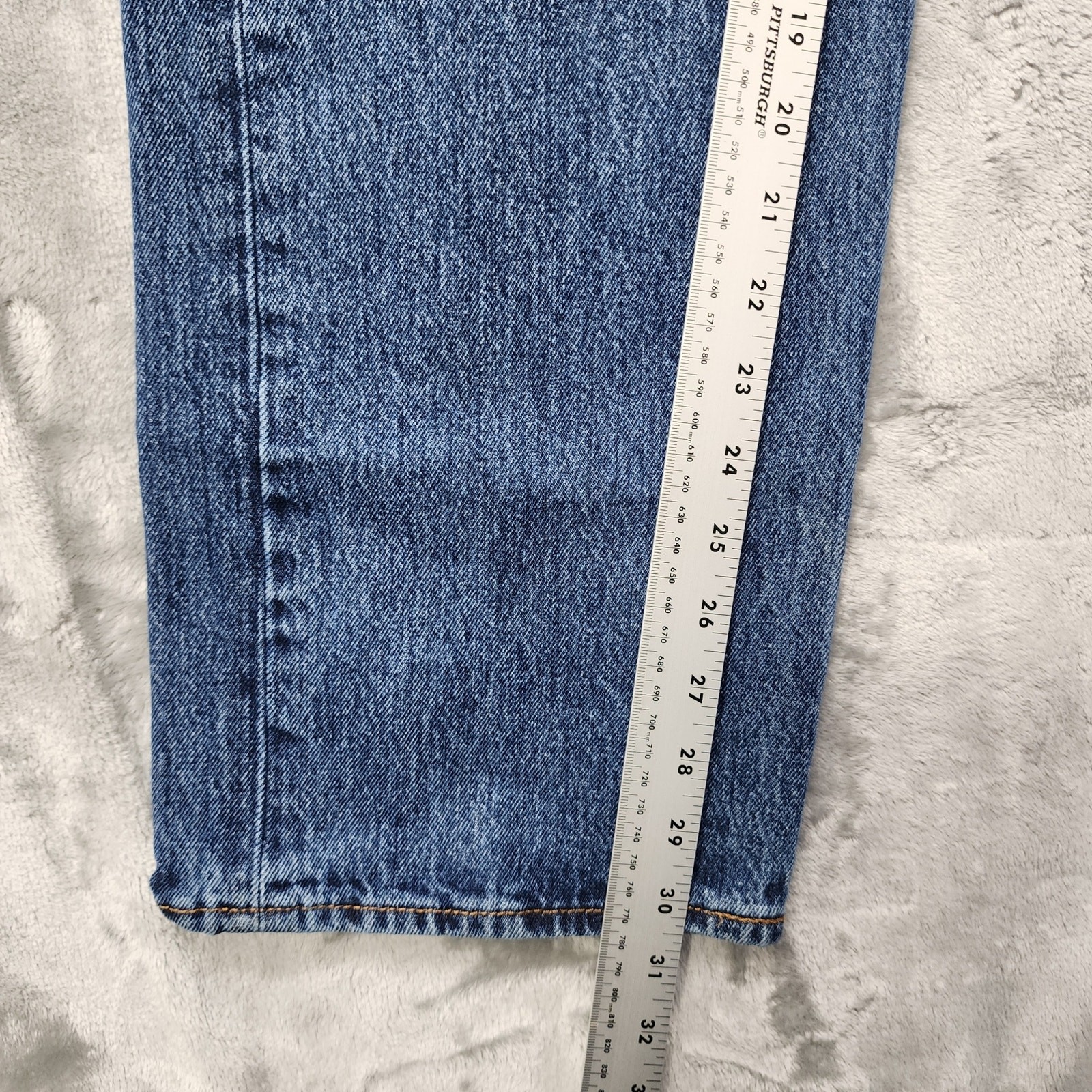 Vintage Levi's 501 Jeans Mens W40 L30.5* Blue Distressed Button Fly Straight Leg thumbnail 12