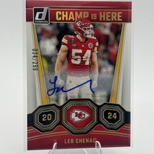 2024 Panini Donruss - Champ Is Here Leo Chenal #12 Autographs /299 (AU)