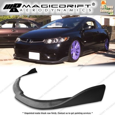 For 06-08 Honda Civic FG2 CS2 Front Bumper Lip Chin Spoiler Splitter Painted PU