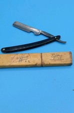 Antique Griffon XX Straight Germany Razor Used With Razor Case