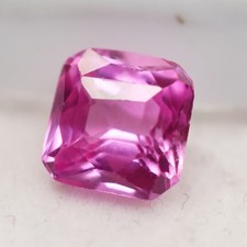 4.70 Ct CERTIFIED Natural Square Cushion Cut Pink Ruby Pendant Size Gemstone