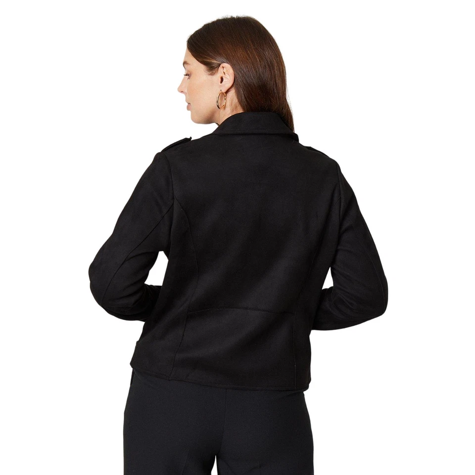 Principles  Chaqueta de Motero de Ante Reforzado para Mujer (DH7253) - Imagen 2 de 3