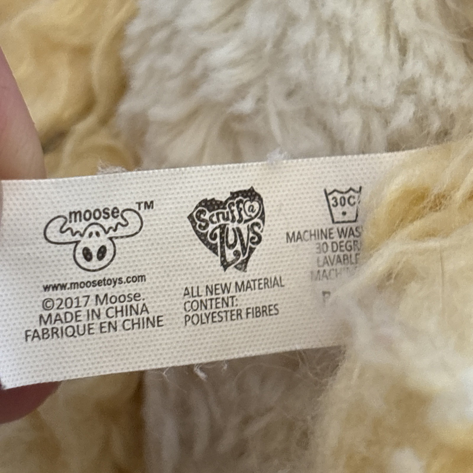 Scruff a Luvs 8" Blossom BUNNY RABBIT Yellow Blue Floral Plush Stuffed Animal