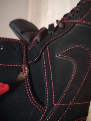 Herren Größe 12 - Air Jordan 1 Mid Come Fly With Me (schwarz/rot) Basketballschuhe - Bild 9 von 10