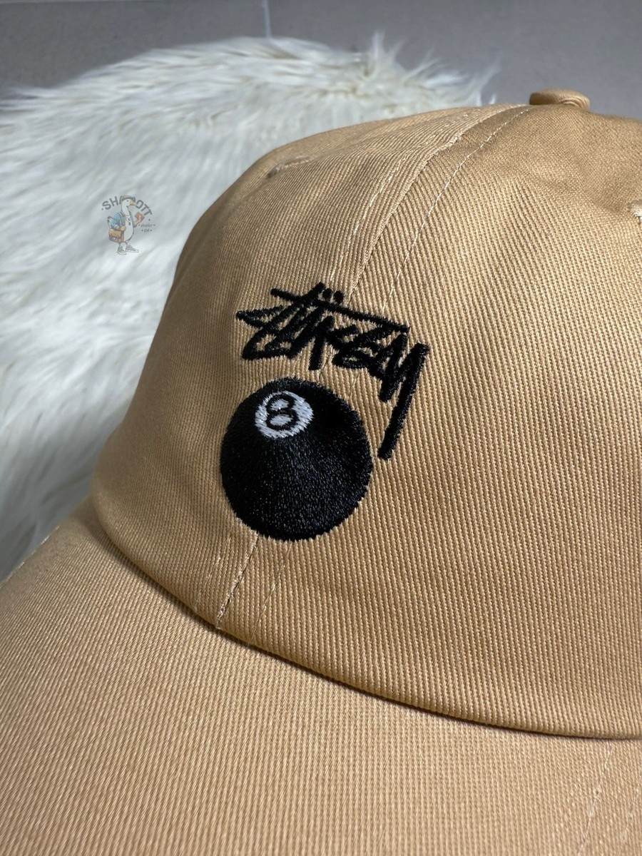 Stussy Hat Basic Stock Low Pro Beige cap with adjustable