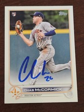 2022 Topps CHAS MCCORMICK Astros In-Person Signed Autographed AUTO
