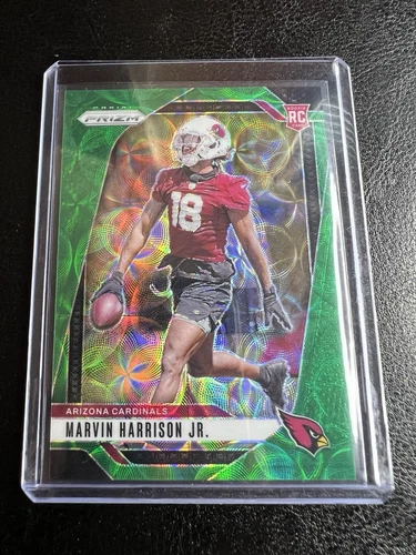 2024 Panini Prizm - Rookies Marvin Harrison Jr. #375 Green Scope Prizm /75 (RC)