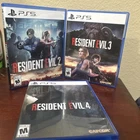 Resident Evil PS5 Bundle Resident Evil 2, 3, & 4 Remake Lot!