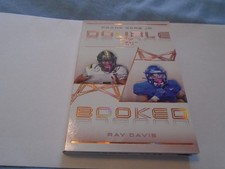 2024 Leaf Trinity Frank Gore Jr Ray Davis #DB-13 Double Booked Large Patch 8/10!