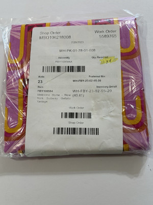 NEW Free Spirit 1 Yard 100% Cotton ''Welcome Home-New York Subway Gelato'' Fabric