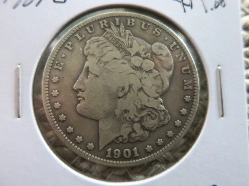 1901 S 1 OZ AMERICAN MORGAN DOLLAR VF