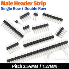 1-40 Pin Male Header Strip 1.27/2.54mm Pitch Straight Single Row Breakaway Style