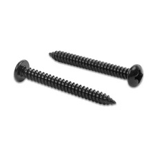 Black Self Tapping Screws #3.5 x 1" 100 PCS 304 Stainless Steel Metal
