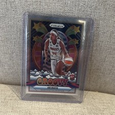 2025 Panini Prizm WNBA Kiki Iriafen Groovy RC #15 Washington Mystics