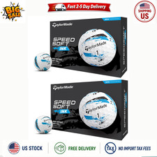 TaylorMade SpeedSoft Blue Ink Golf Balls 2 Dozen 24 Balls Brand New