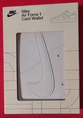 NIKE AIR FORCE 1 CARD WALLET SOLID WHITE NIB