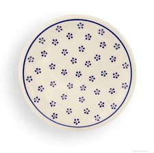 Original Bunzlauer Keramik flacher Teller (Pizzateller) D27,2 cm im Dekor 1