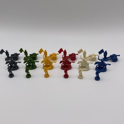 Risiko SET Ersatz Ersatz Spielfiguren grau grün gelb rot weiß blau B2