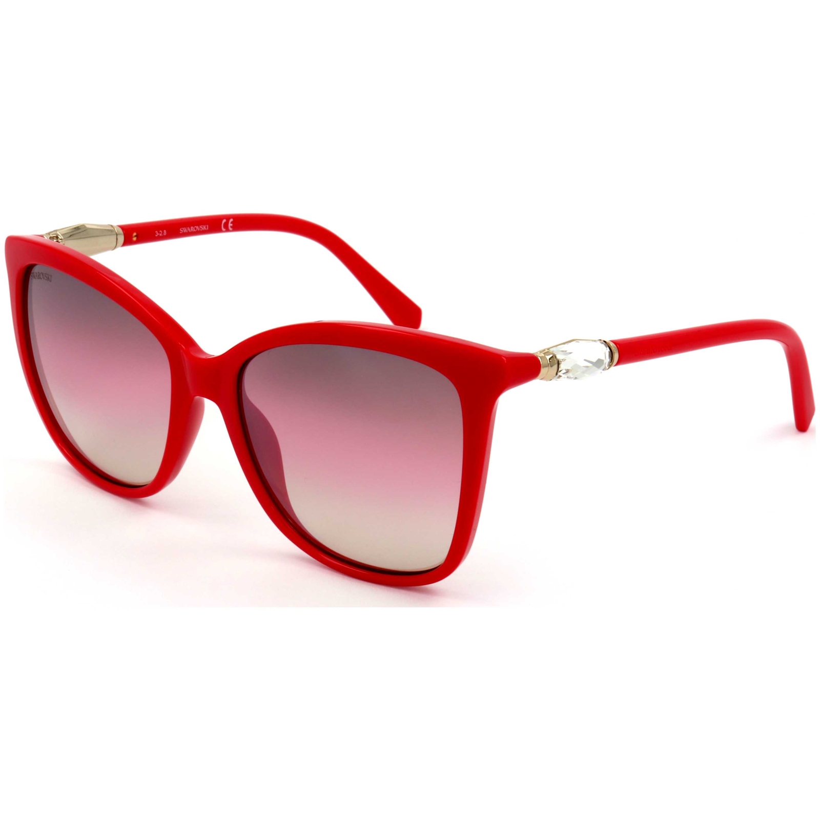 Женские красные солнцезащитные очки Swarovski 55 мм SK0227-66U-55 9590₽