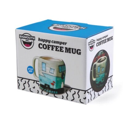 Big Mouth Inc.  Happy Camper Kaffeetasse.  Tolles Geschenk für Campervan-Liebhaber 16oz