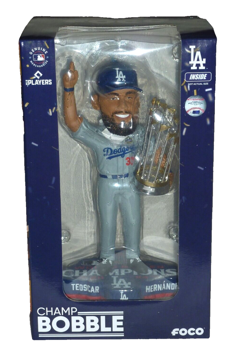TEOSCAR HERNANDEZ DODGERS 2024 WORLD SERIES CHAMPIONS BOBBLEHEAD