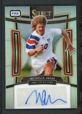 2023-24 MICHELLE AKERS AUTO PANINI SELECT FIFA SILVER AUTOGRAPHS
