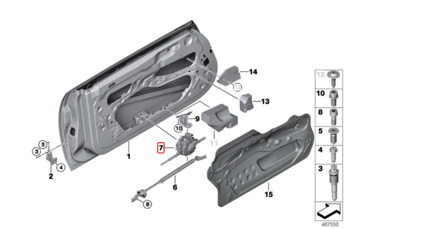 Rolls Royce Ghost, Wraith & Dawn Front Left Closing Assist For Door