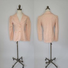 1970s Pastel Orange Suit Jacket 10/7