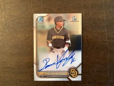 Rosman Verdugo Auto 2022 Bowman Chrome Baseball Base Padres