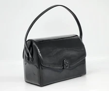 Vintage Prestige Black Patent Leather Purse 1960's