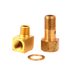 Universal Fuel Pressure Gauge Adapter Banjo Bolt 18 Npt For For Honda Acura