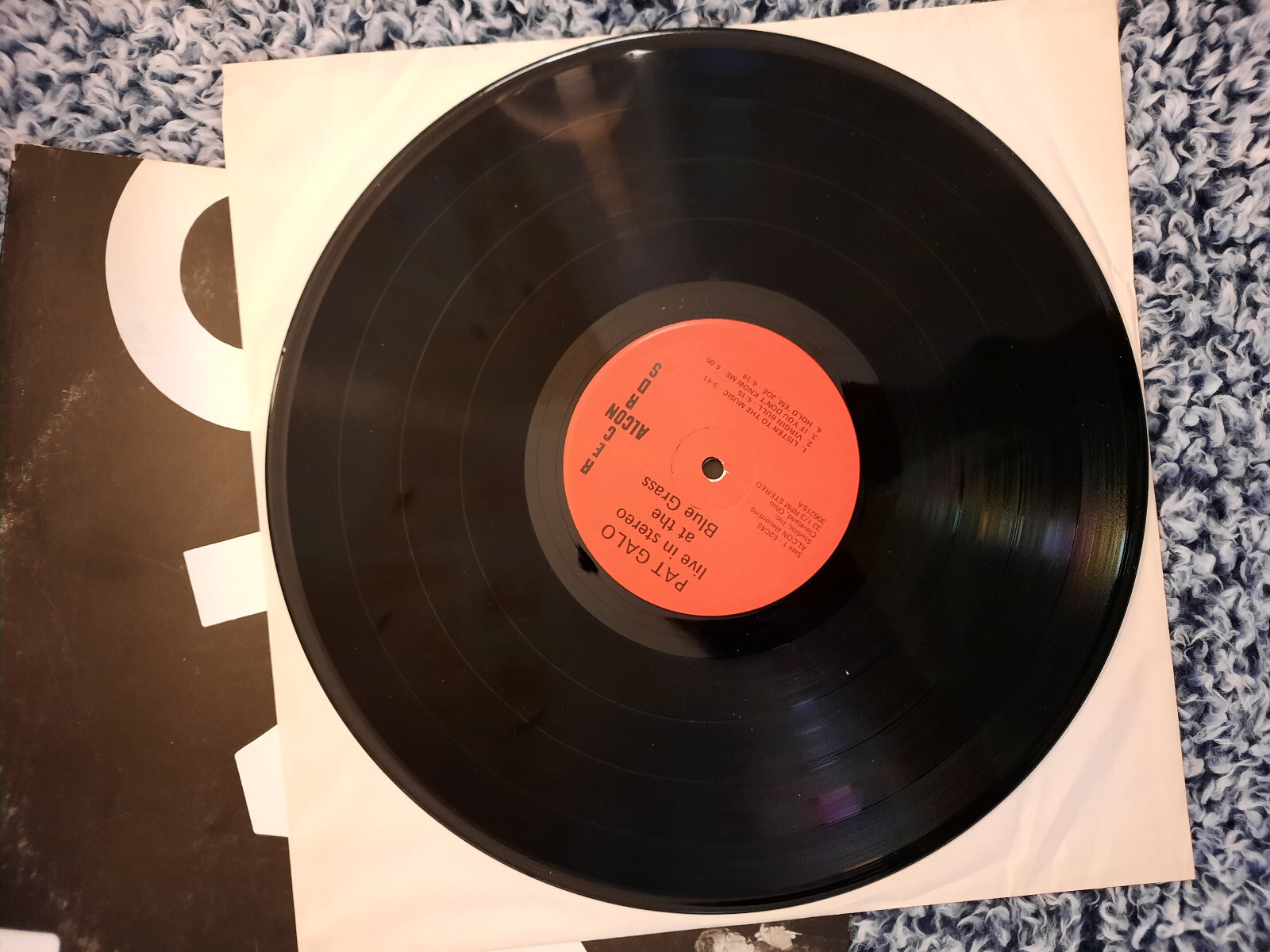 Pat Galo: Live at the Blue Grass. 1973. Vinyl Record Album LP. E2C4S. Signed!