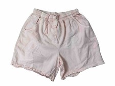 Vintage 90s High Rise Mom Relaxed Fit Elastic Waist Pink Shorts Women s M S4W