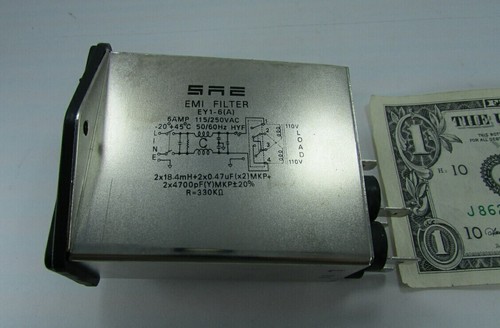 Moduli ingresso alimentazione SAE ad alte prestazioni, filtri EMI doppio fusibile D 6A 120V 240V - Foto 2 di 12